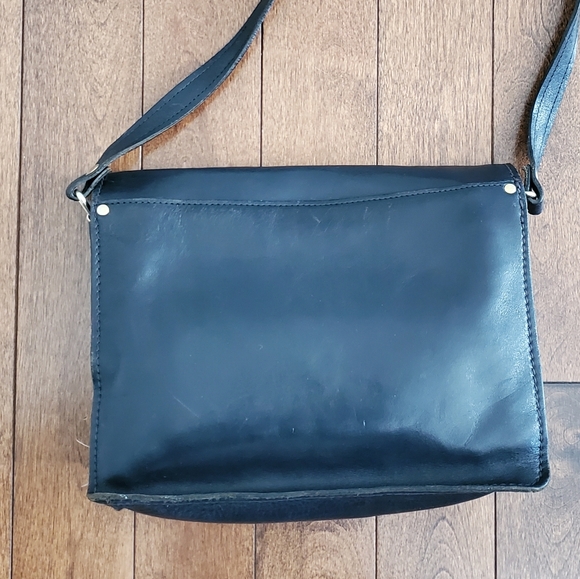 F.X. LASALLE Black Leather Bag - Picture 2 of 2